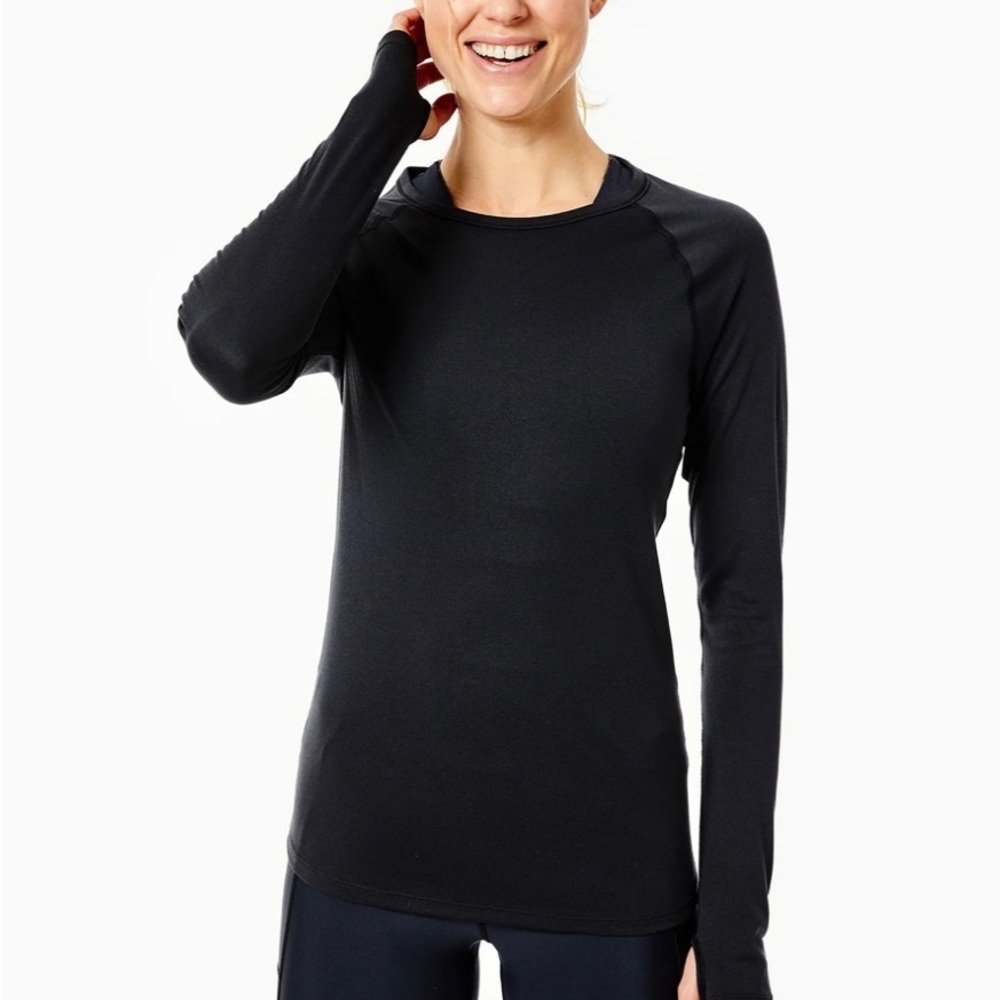 Addison Bay Mack XS black long sleeve top. NWT. Measurements in photos.